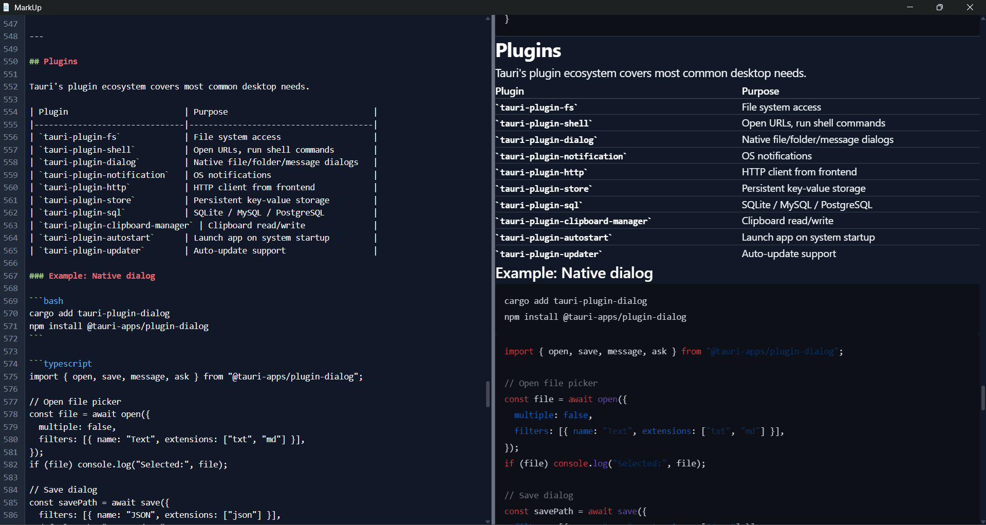 MarkUp Zen mode — distraction-free writing with all UI chrome hidden